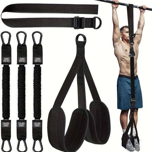 5-Pack Adjustable Pull-Up Resistance Bands Set-0