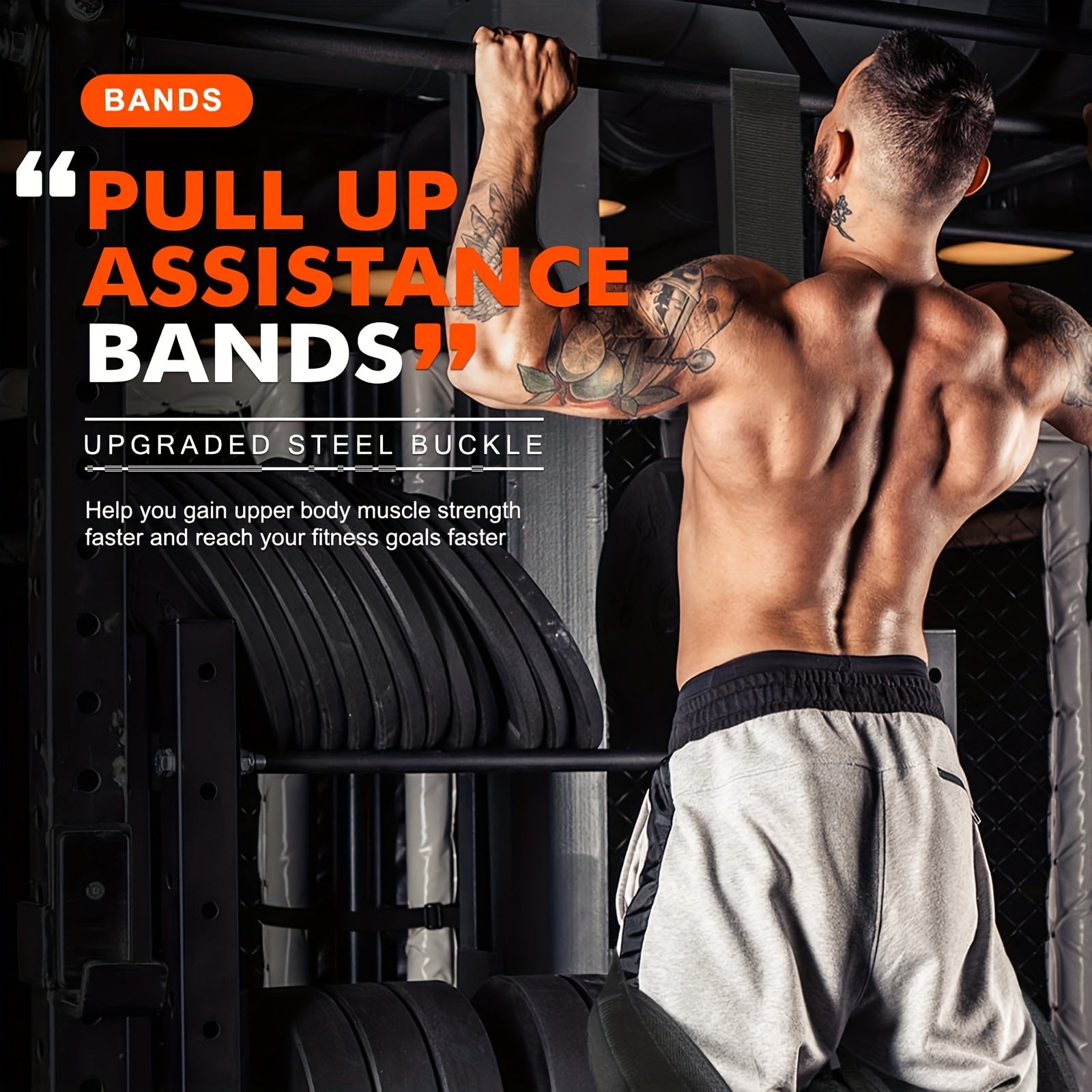 5-Pack Adjustable Pull-Up Resistance Bands Set-2